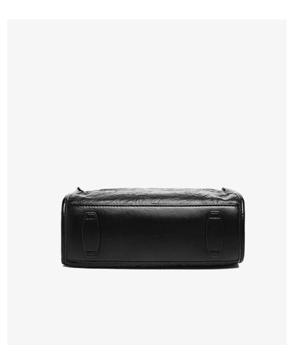 Damen Schulter Tasche aus echtem Leder im Boston Bag Design