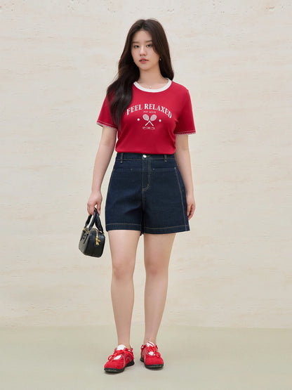 Sommerliches Damen-Zweiteiler-Set mit erfrischendem Design – Bluse und Rock im eleganten Casual-Stil