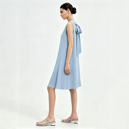 Elegantes A Linien Sommerkleid Für Damen Mit Bindeband