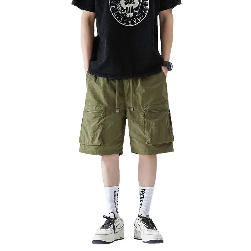 Herren-Laufshorts mit Handytasche und Reißverschlusstasche – ideal für Marathon und Sport.