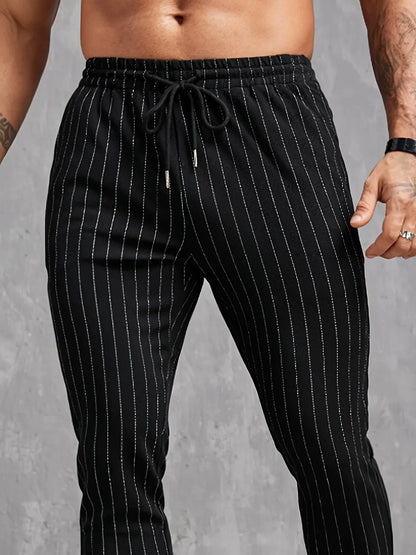 Neue Herren-Freizeithose mit gestreiften Taschen für Frühling und Sommer