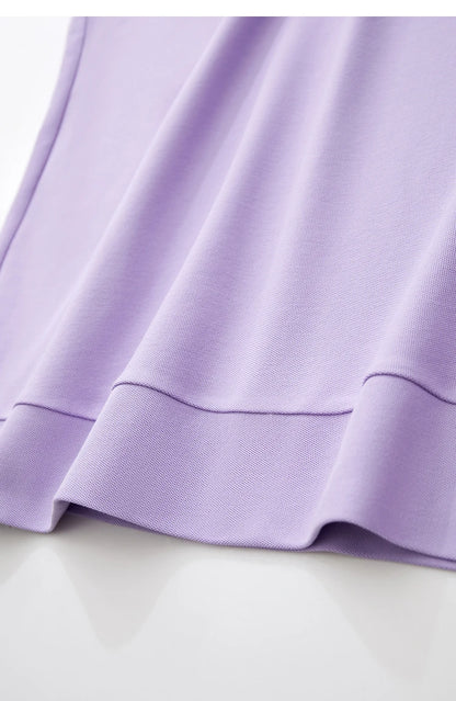 Damen T-Shirt im minimalistischen Stil mit lässigen kurzen Ärmeln
