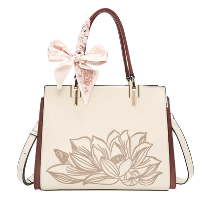 Damen Tasche Aus Splitleder Mit Reißverschluss Im Chinesischen Stil