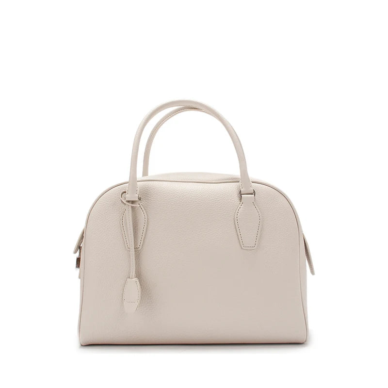 Kalbsleder Top-Handle Handtasche | Minimalistisch