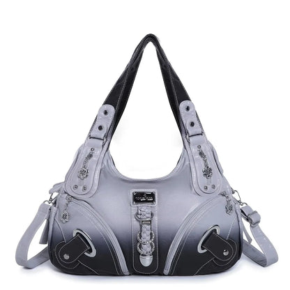 Damen-Handtasche Tie-Dye Muster und weiches Obermaterial Alltagsbegleiter für Alltag und Freizeit