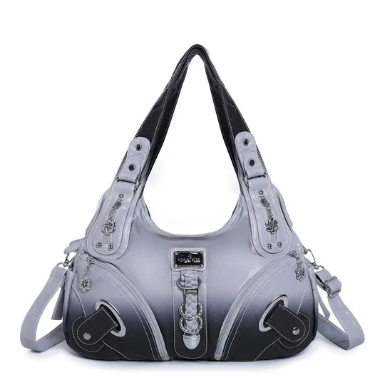 Damen-Handtasche Tie-Dye Muster und weiches Obermaterial Alltagsbegleiter für Alltag und Freizeit