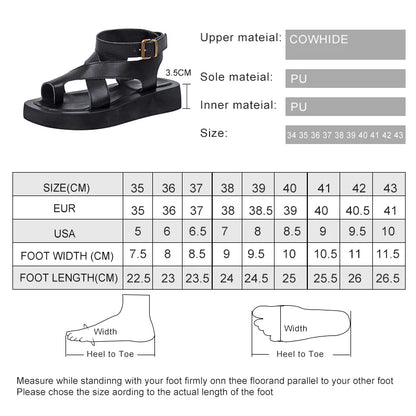 AIYUQI Sandalen Frauen Echtes Leder 2025, Sommer Neue Clip Toe Sandalen Damen Römischen Frauen Schuhe Muffin Sandalen WHS MTO