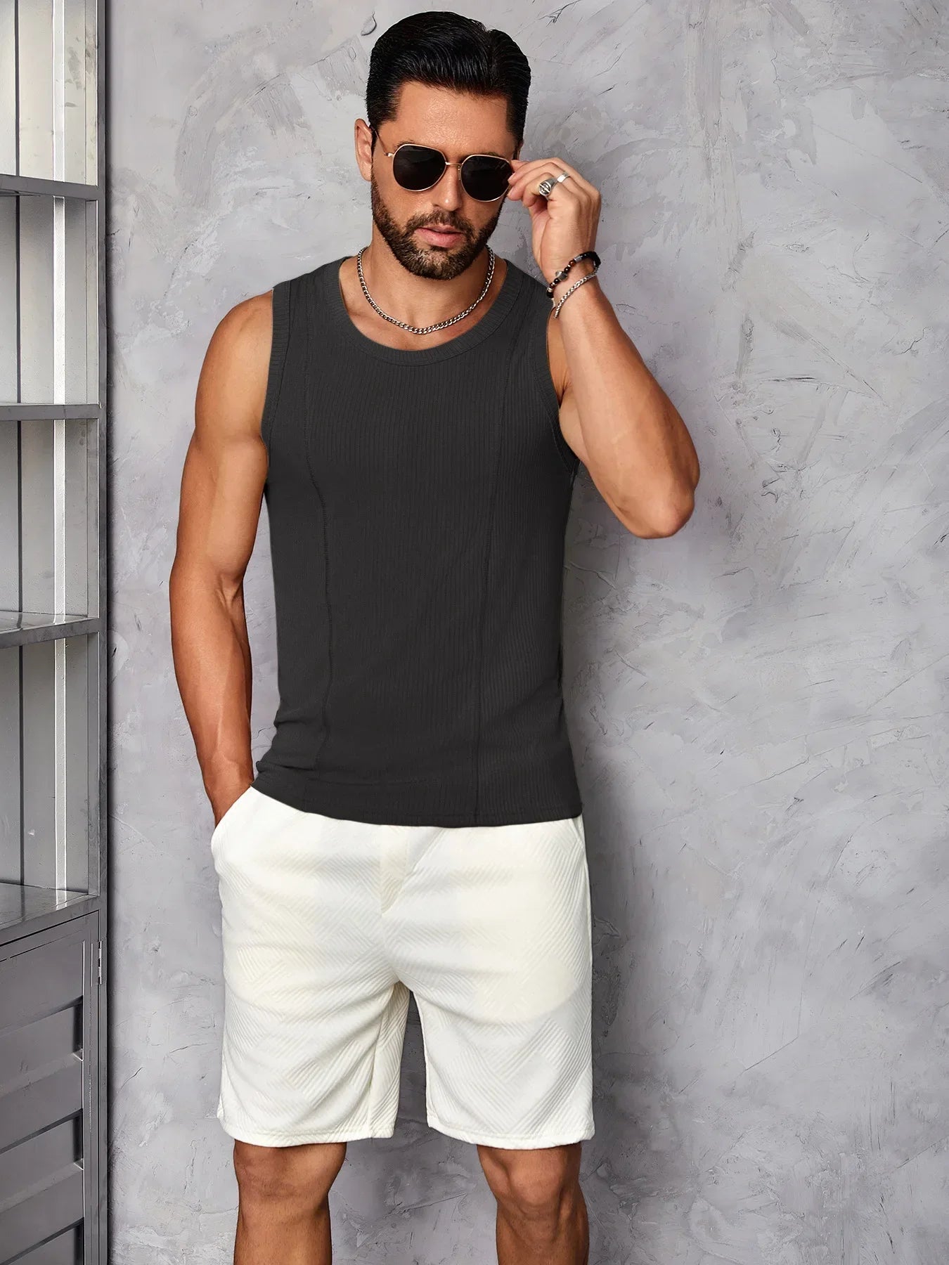Ärmellose Herren-Sommerweste – Slim Fit und atmungsaktiv für Sport und Freizeit