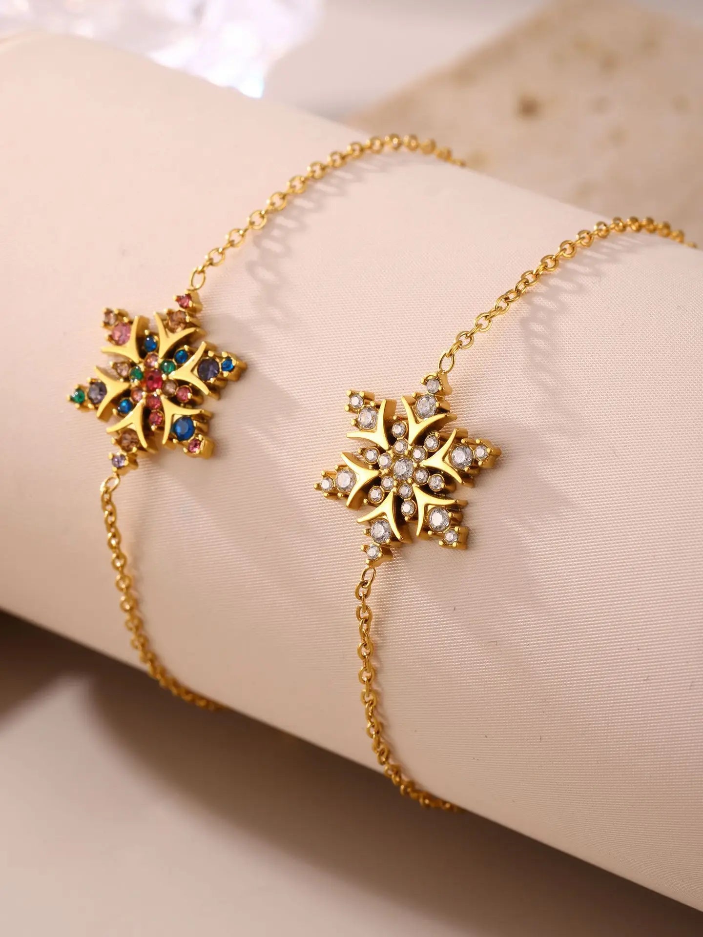 Damen-Armband Schneeflocke mit Zirkonia