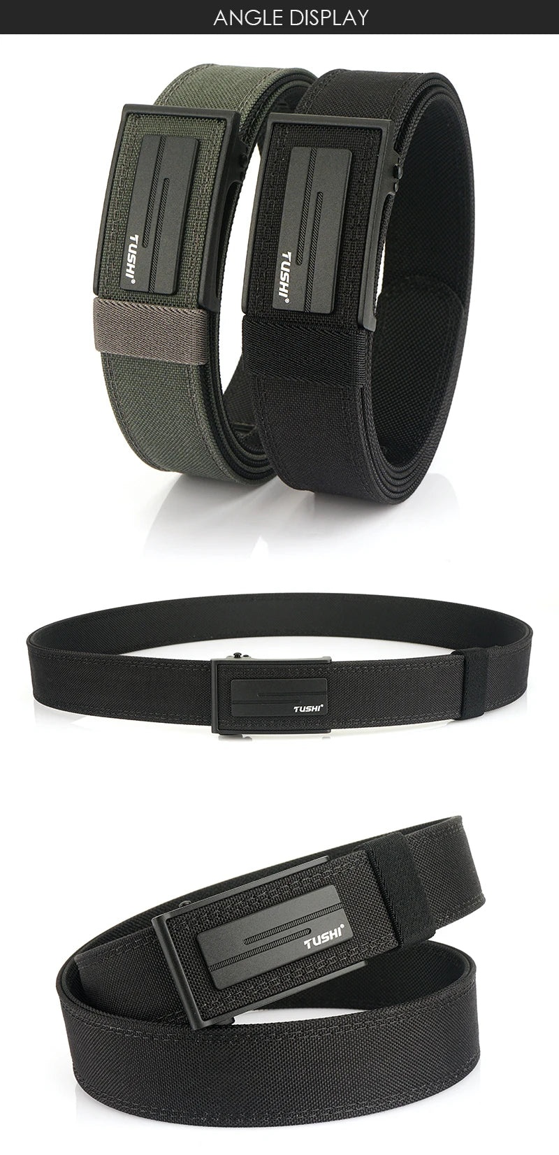 VATLY Dicker Tactical Gürtel Herren Nylon Militär Pistolen-Gürtel Arbeit