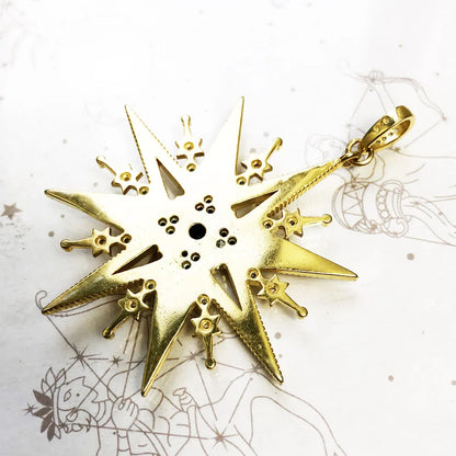 Damen-Charm-Anhänger Amulett magisch Natur Elemente aus Sterlingsilber