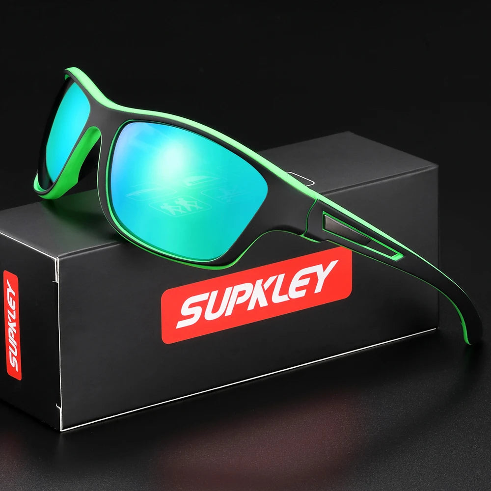 Sonnenbrille Sport oval polarisiert UV400 Spiegel Herren Damen
