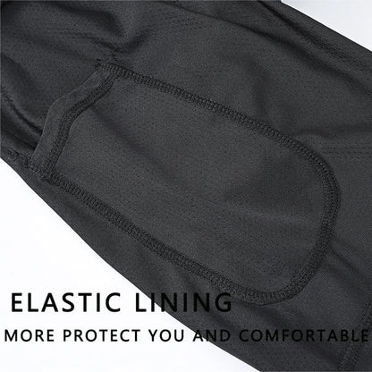 Lange Herren-Shorts aus Polyester mit Innenfutter und seitlicher Reißverschlusstasche – ideal für Strand und Fitnessstudio