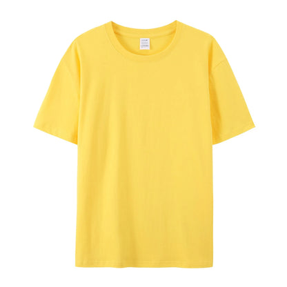 Herren Baumwolle T Shirt Leichter Oversize Schnitt Casual Sommer