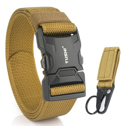 Herren-Gürtel aus Nylon für Outdoor-Einsätze mit robustem Design und Schnellverschluss