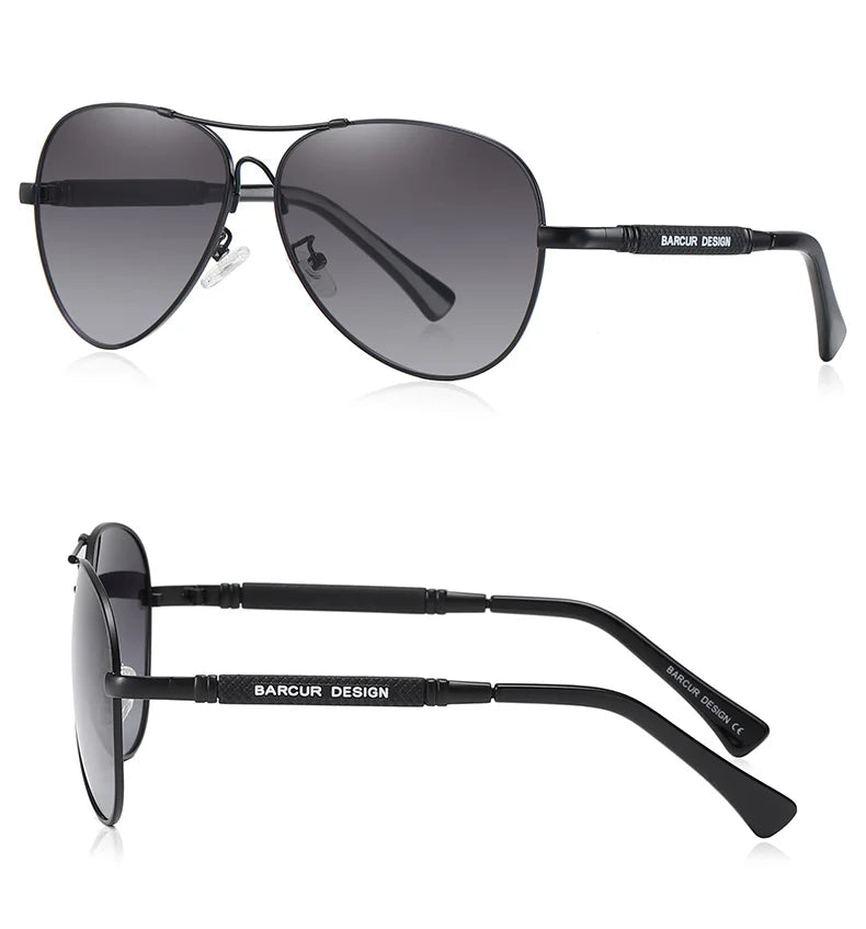 Sonnenbrille Pilot Memory-Rahmen Farbverlauf Spiegel polarisiert Unisex