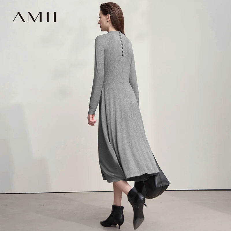 Elegantes Damen Strickkleid Mit Lockerem Schnitt Für Herbst