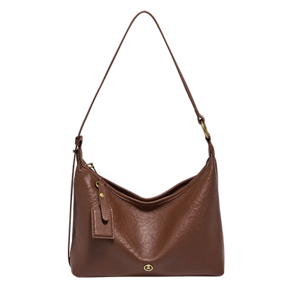 Damen Hobo Tasche Aus Echtem Leder Im Vintage Stil Mit Großer Kapazität