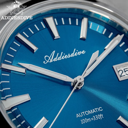 Herren-Automatikuhr mit Bubble-Glas und NH35A-Automatikwerk