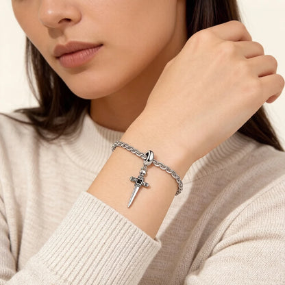Damen-Charm-Anhänger Schwert Brave Rebels Europa aus Sterlingsilber