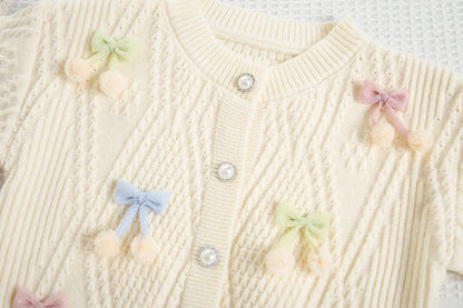Mädchen Kleidung Set mit gestricktem Pullover und kurzem Rock für den Herbst