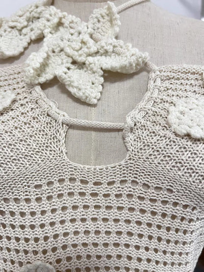 Hochwertiges Damen-Strickshirt mit V-Ausschnitt und Hohldesign – perfekt fürs Büro