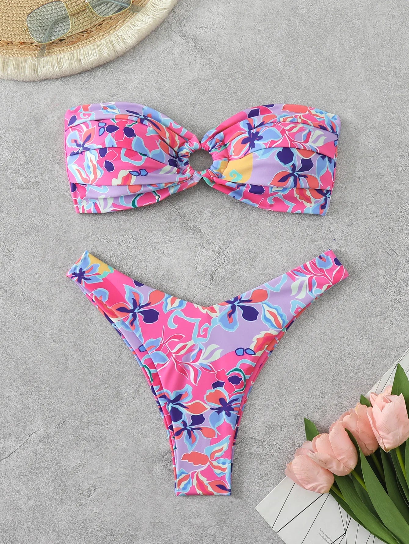 Weißer Push-Up-Bikini im brasilianischen Stil – verführerisches Bade-Set für den Strand und Pool