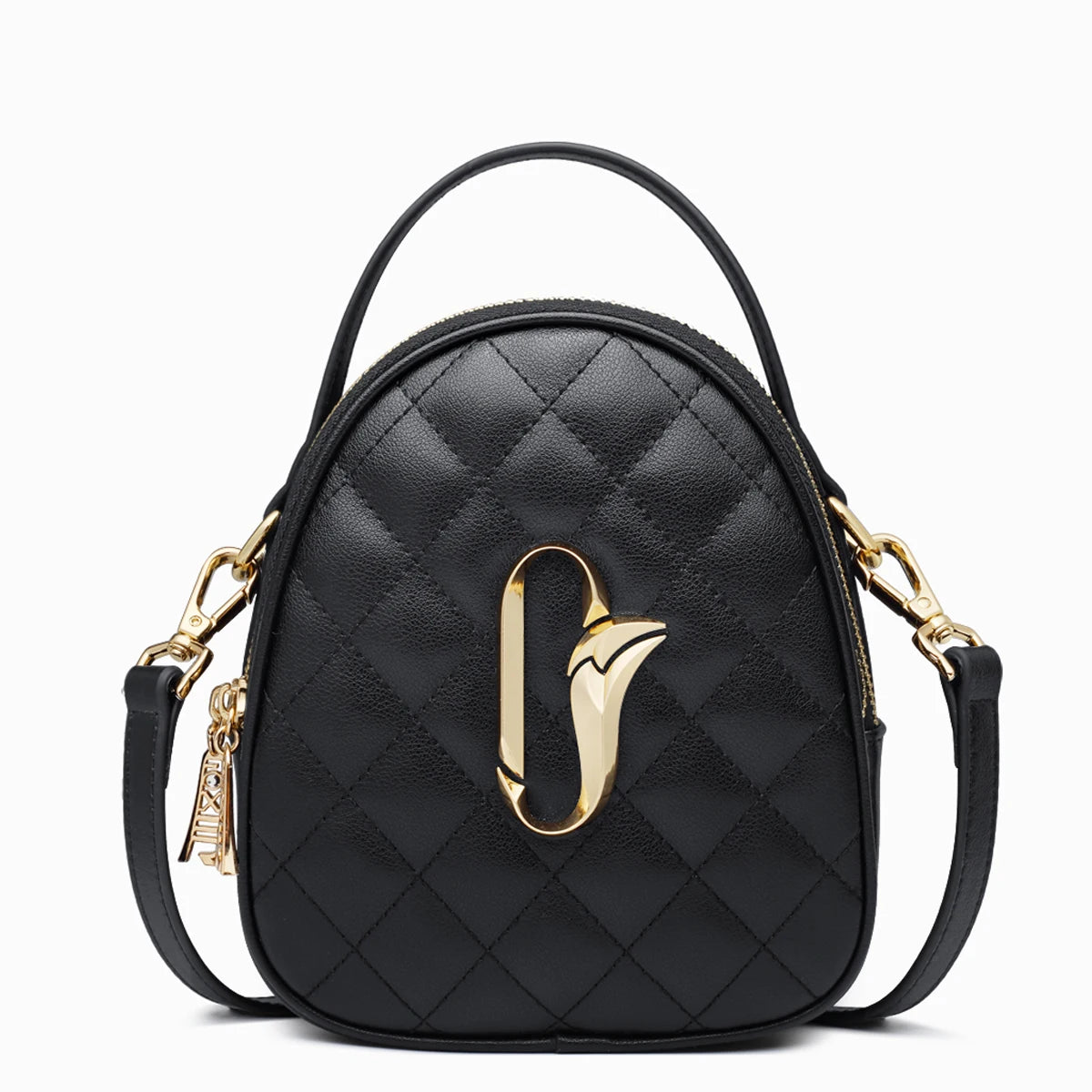 Damen Umhängetasche aus Leder kleine Mini Crossbody-Tasche