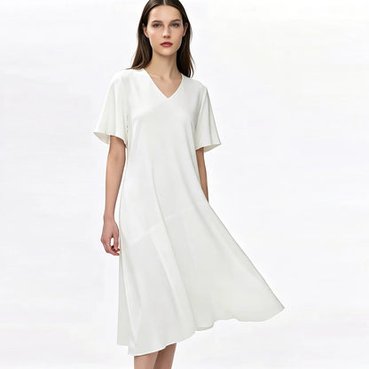 Elegantes Damen Midi Kleid Mit Lockerem Schnitt Für Büro Und Freizeit