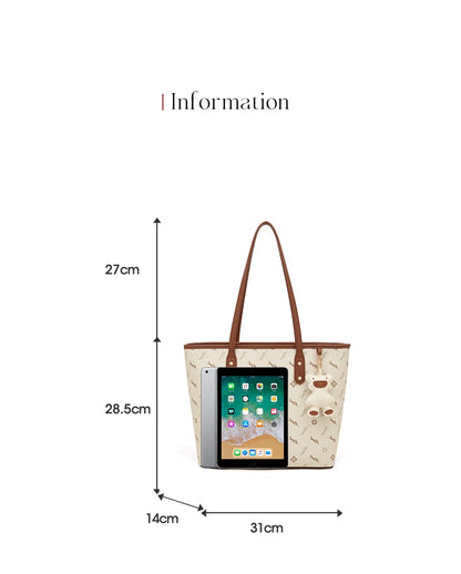 Damen-Handtasche aus PU-Leder mit großem Fassungsvermögen und vielseitiger Schulter- oder Crossbody-Trageweise