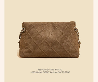 Damen Schultertasche mit großem Fassungsvermögen im Retro-Look