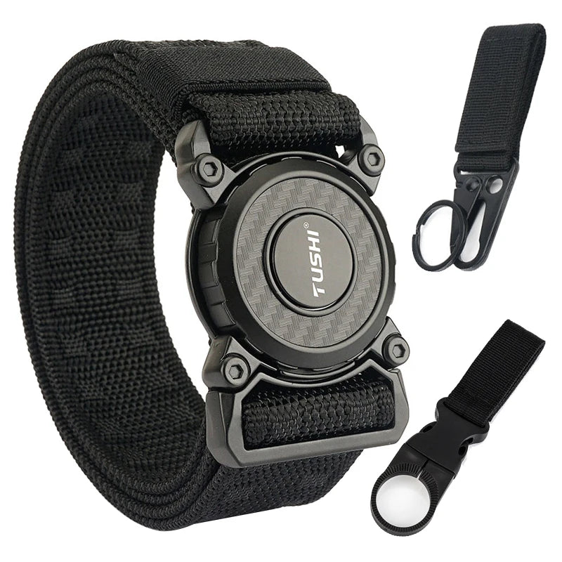 Herren-Taktischer Outdoor-Gürtel mit Schnellverschluss aus robustem Nylon Alltagstauglich