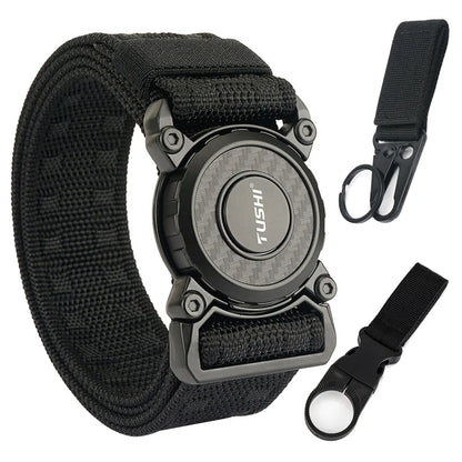 Herren-Taktischer Outdoor-Gürtel mit Schnellverschluss aus robustem Nylon Alltagstauglich