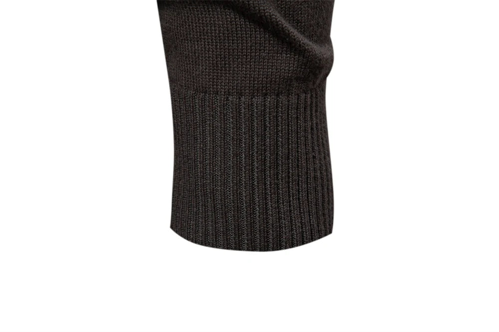 Baumwolle Strickjacke für Männer Qualität Herren Pullover Mode Turn Down Kragen Strick pullover für Männer