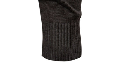 Baumwolle Strickjacke für Männer Qualität Herren Pullover Mode Turn Down Kragen Strick pullover für Männer