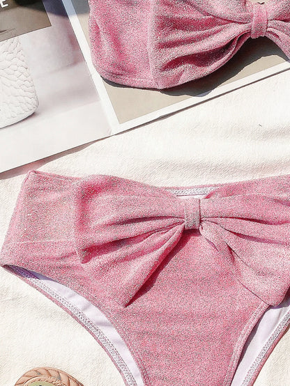 Sexy Bügel-Bikini-Set mit Push-up-Effekt – Brasilianischer Stil für Damen und Mädchen, ideal als Strandbekleidung