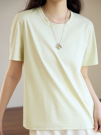 Lässiges Damen-T-Shirt in Übergröße mit Rundhalsausschnitt und kurzem Ärmel – bedrucktes, luftiges Design für den Sommer