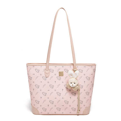 Damen Schultertasche Aus PU-Leder Mit Großer Kapazität Und Alltagslook