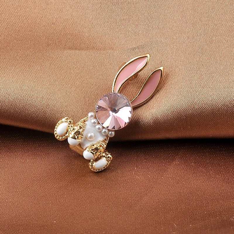 Brosche Hase Kristall Strass Luxus Kleidung Mantel Glänzend Damen