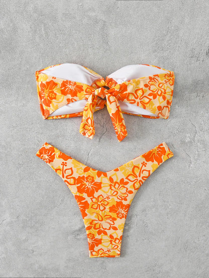 Weißer Push-Up-Bikini im brasilianischen Stil – verführerisches Bade-Set für den Strand und Pool