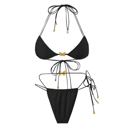 Dreiteiliges Damen-Bikini-Set im brasilianischen Stil – ideal für Strand und Pool