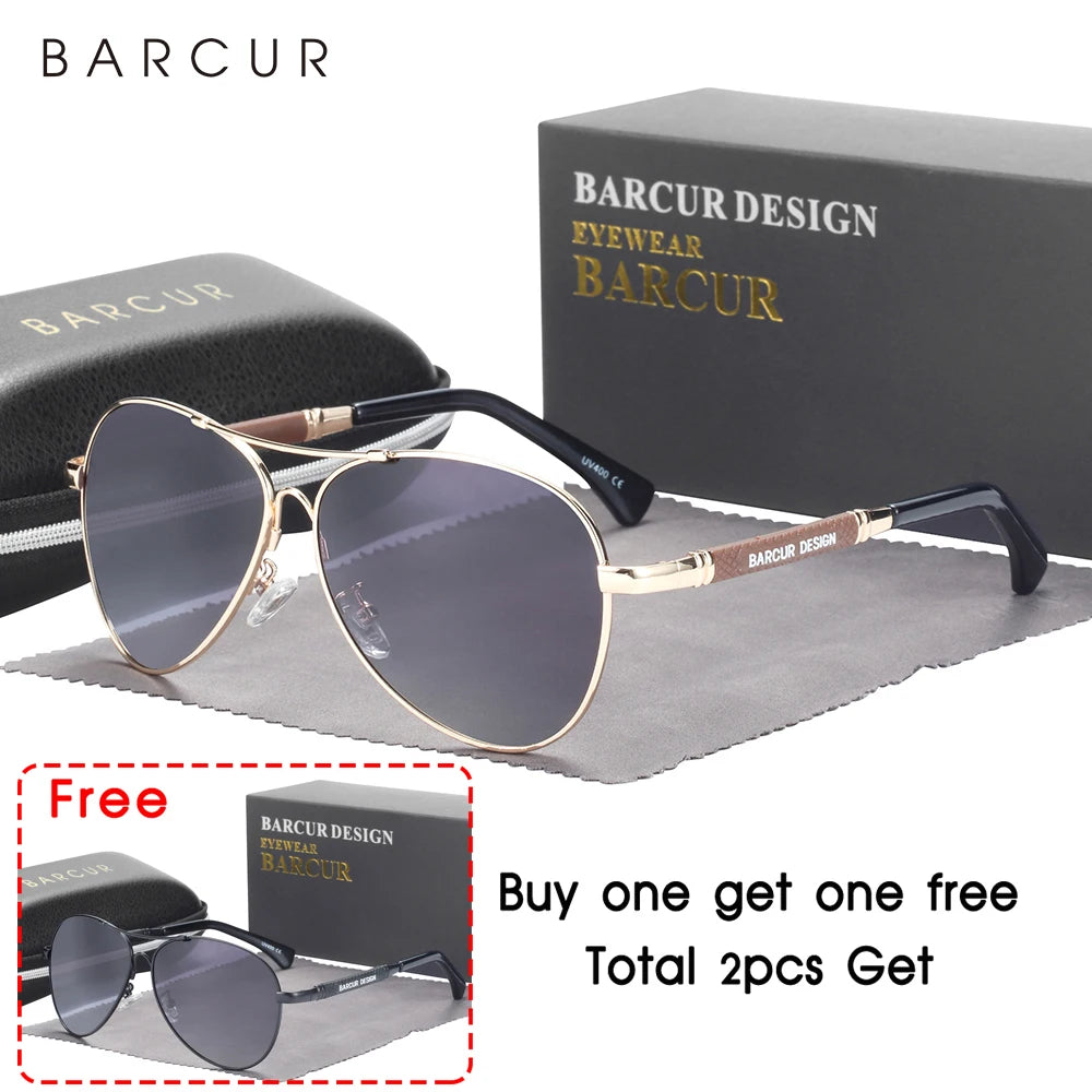 Sonnenbrille Pilot Memory-Rahmen Farbverlauf Spiegel polarisiert Unisex