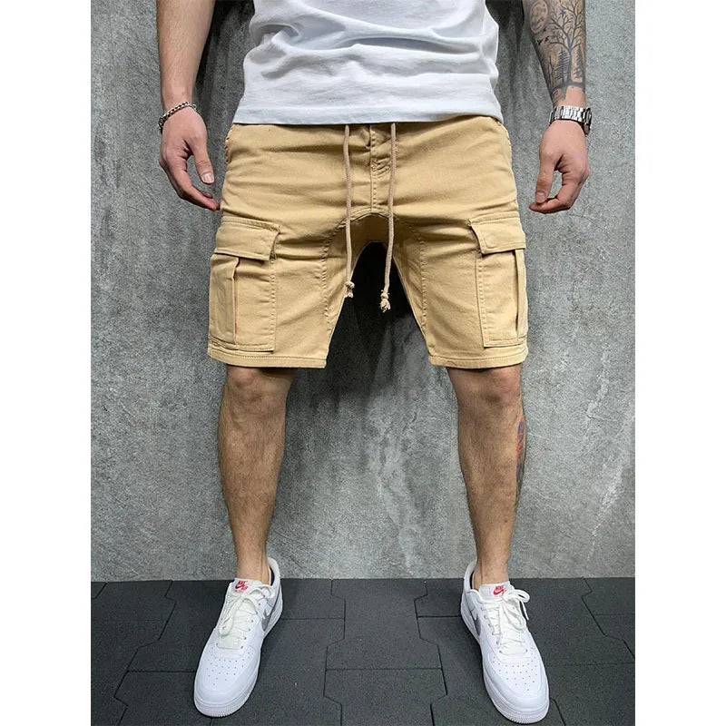 Sommerliche Herren-Shorts mit mehreren Taschen – lockerer Schnitt für Outdoor und Freizeit