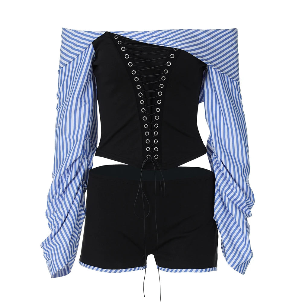 Colorblock Damen-Trenchcoat mit Stehkragen und langen Ärmeln – Vintage-Chic mit Patchwork-Design und Reißverschluss.