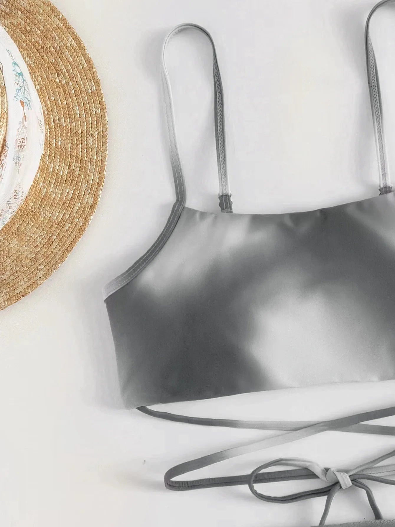 Gestreiftes sexy Bikini-Set für Damen mit Push-up-Effekt – ideal für Strand und Pool