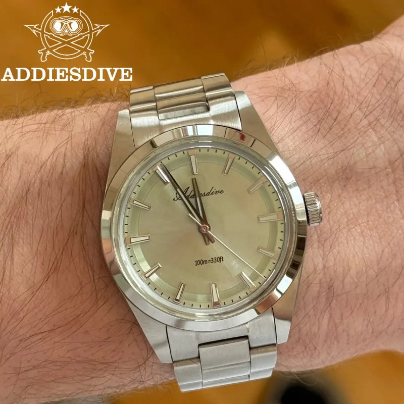 Herren-Taucheruhr aus 316L-Edelstahl mit BGW9-Leuchtmasse