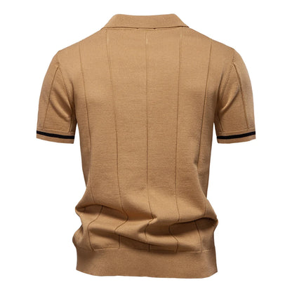 Exklusives Herrenpoloshirt Atmungsaktiv Stretch Business Golf
