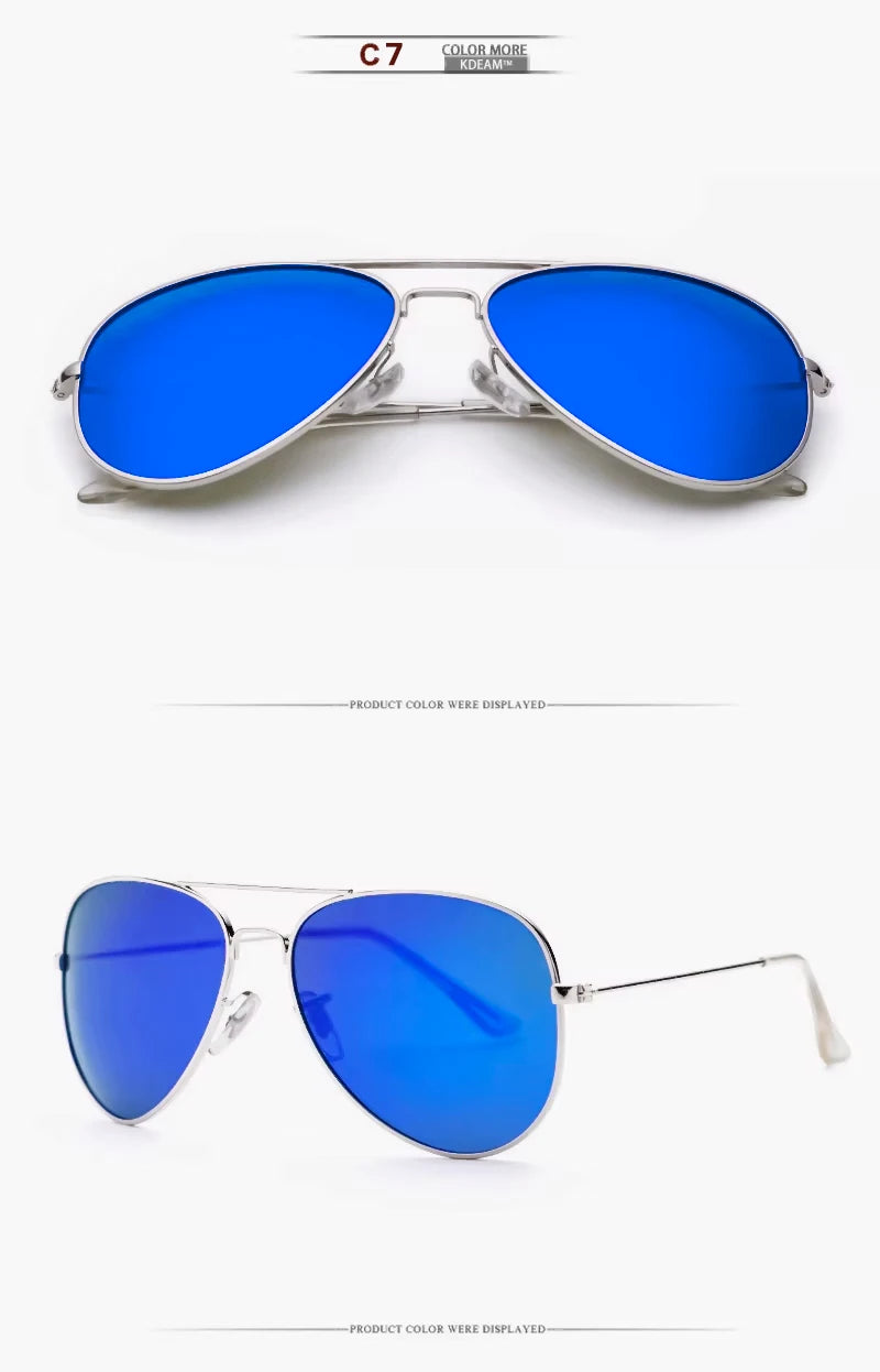 Sonnenbrille Pilot übergroß polarisiert 62mm UVA/UVB Etui Herren