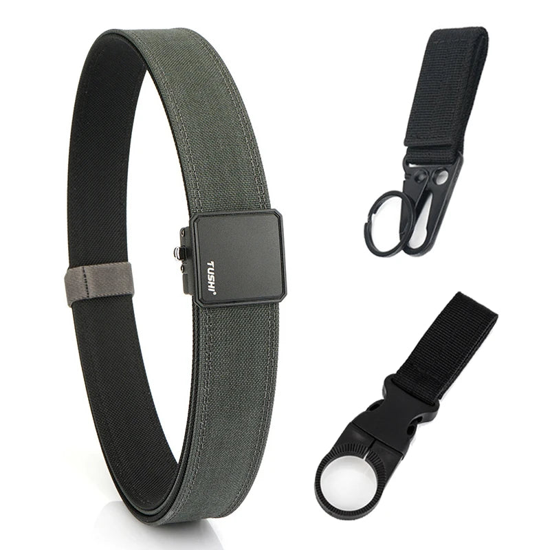 VATLY Hard EDC Tactical Gürtel Herren Nylon Rigid Automatik-Schnalle