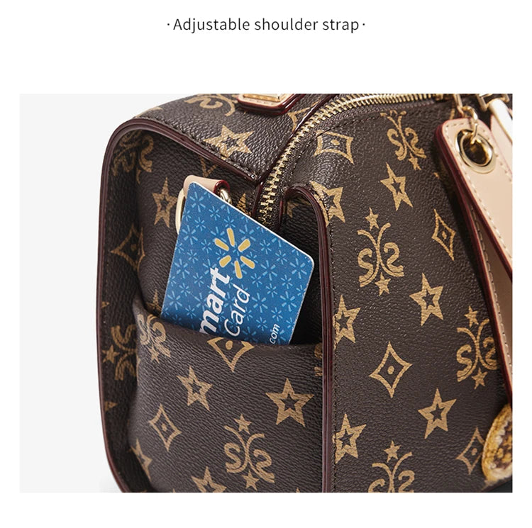 Damen-Handtasche Crossbody mit verstellbarem Tragegurt aus Kunstleder für Büro und Freizeit